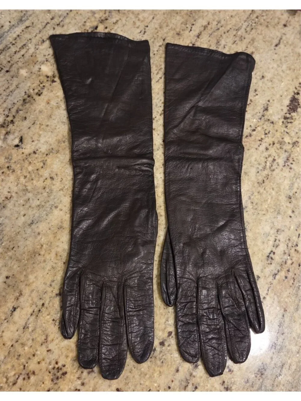 Vintage Womens Size S/M Brown Soft Leather Formal 14